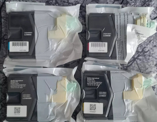 4x Genuine BROTHER LC985 Ink Cartridges - FREE UK DELIVERY! VAT included