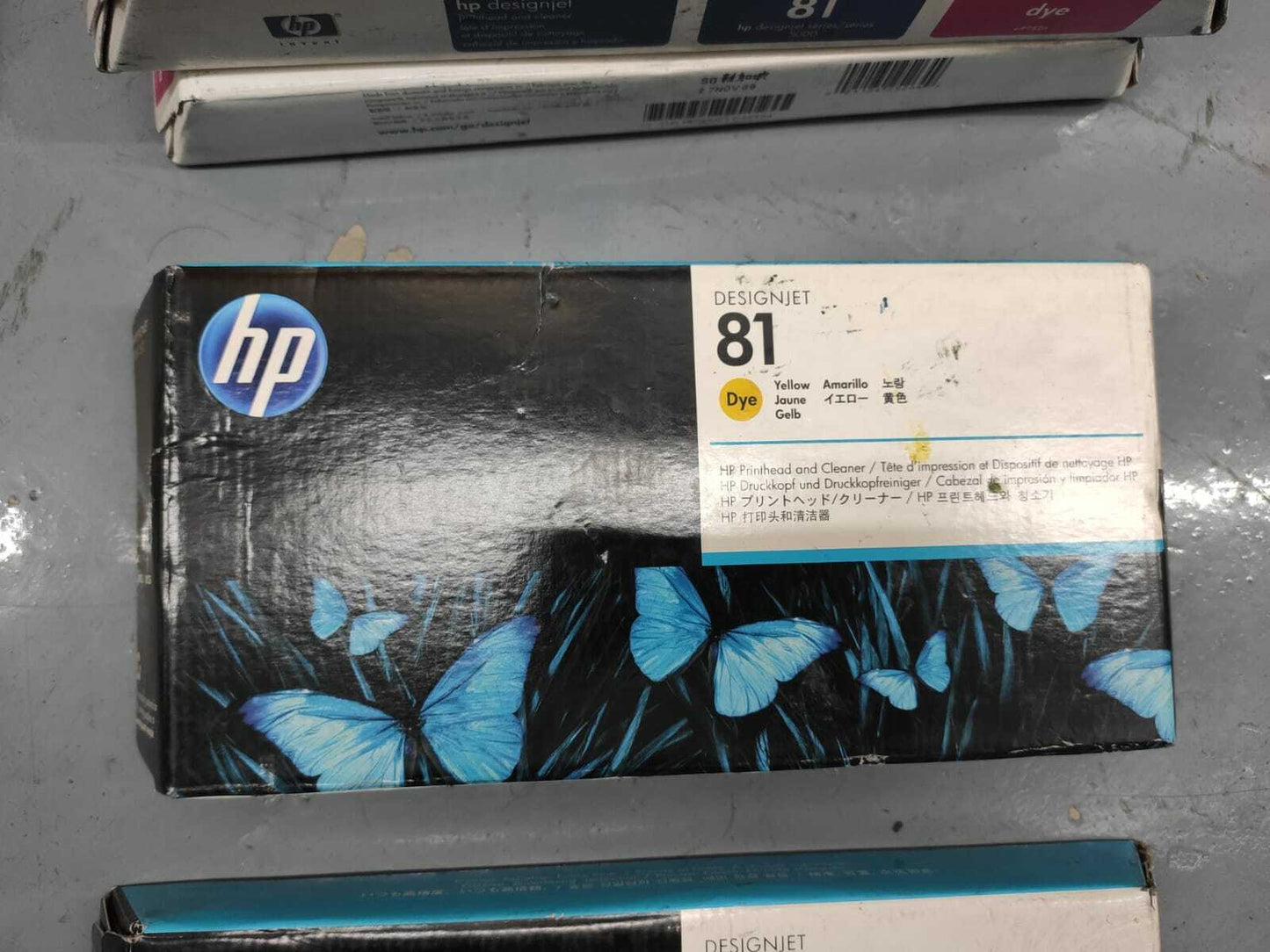 Genuine lot of HP 81 Printhead and Cleaners (C4950-C4955A) - VAT included