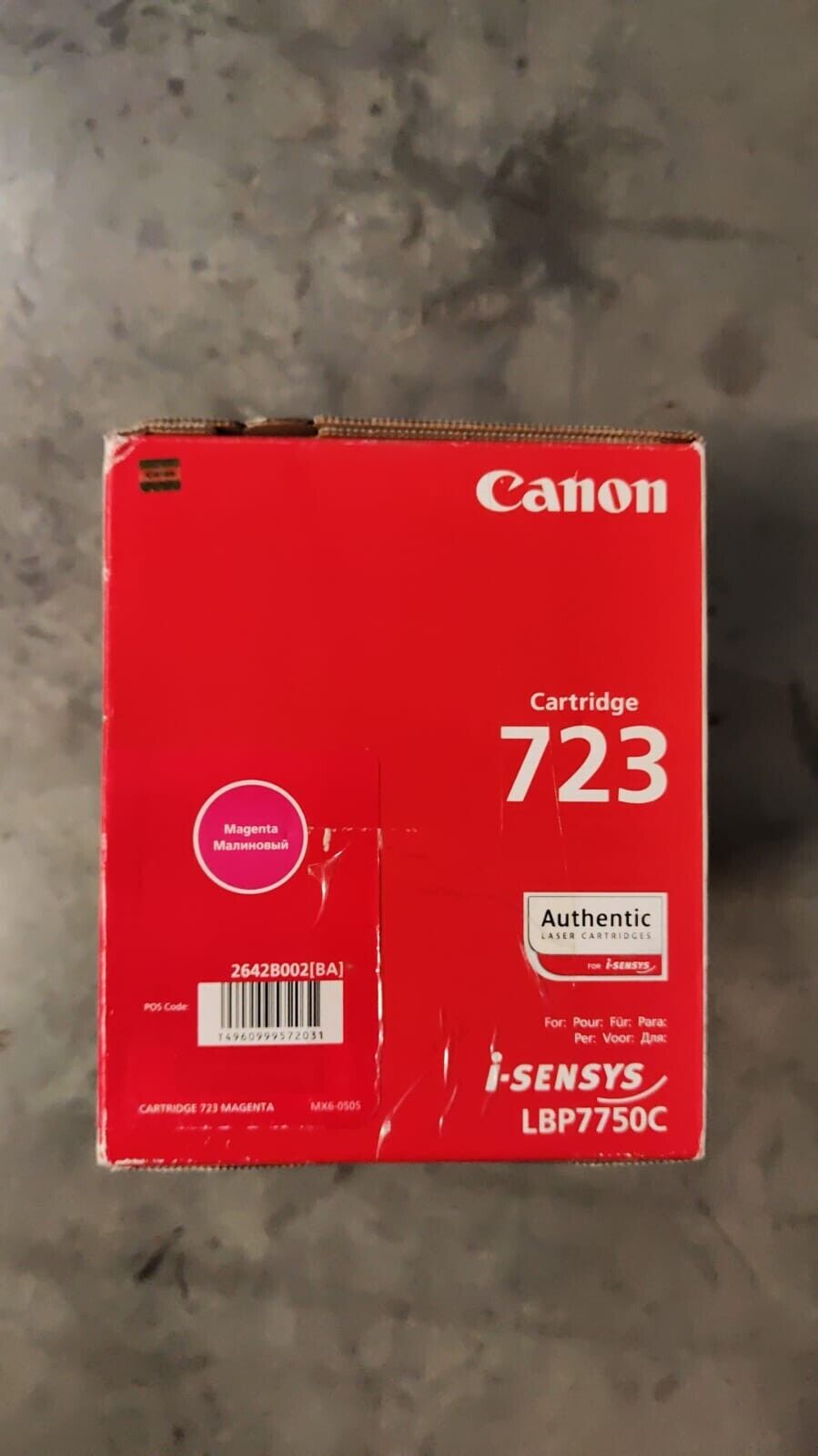 Genuine Canon 723 Magenta Laserjet Toner Cartridge FREE UK DELIVERY! VAT inc.
