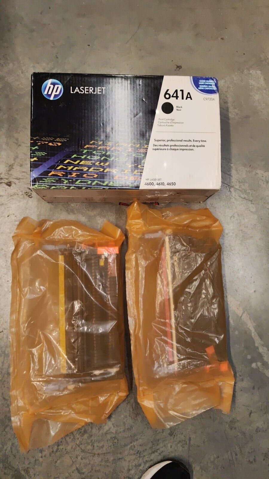 3x Genuine HP 641A Black Magenta Yellow Toner Cartridges FREE DELIVERY! VAT inc.