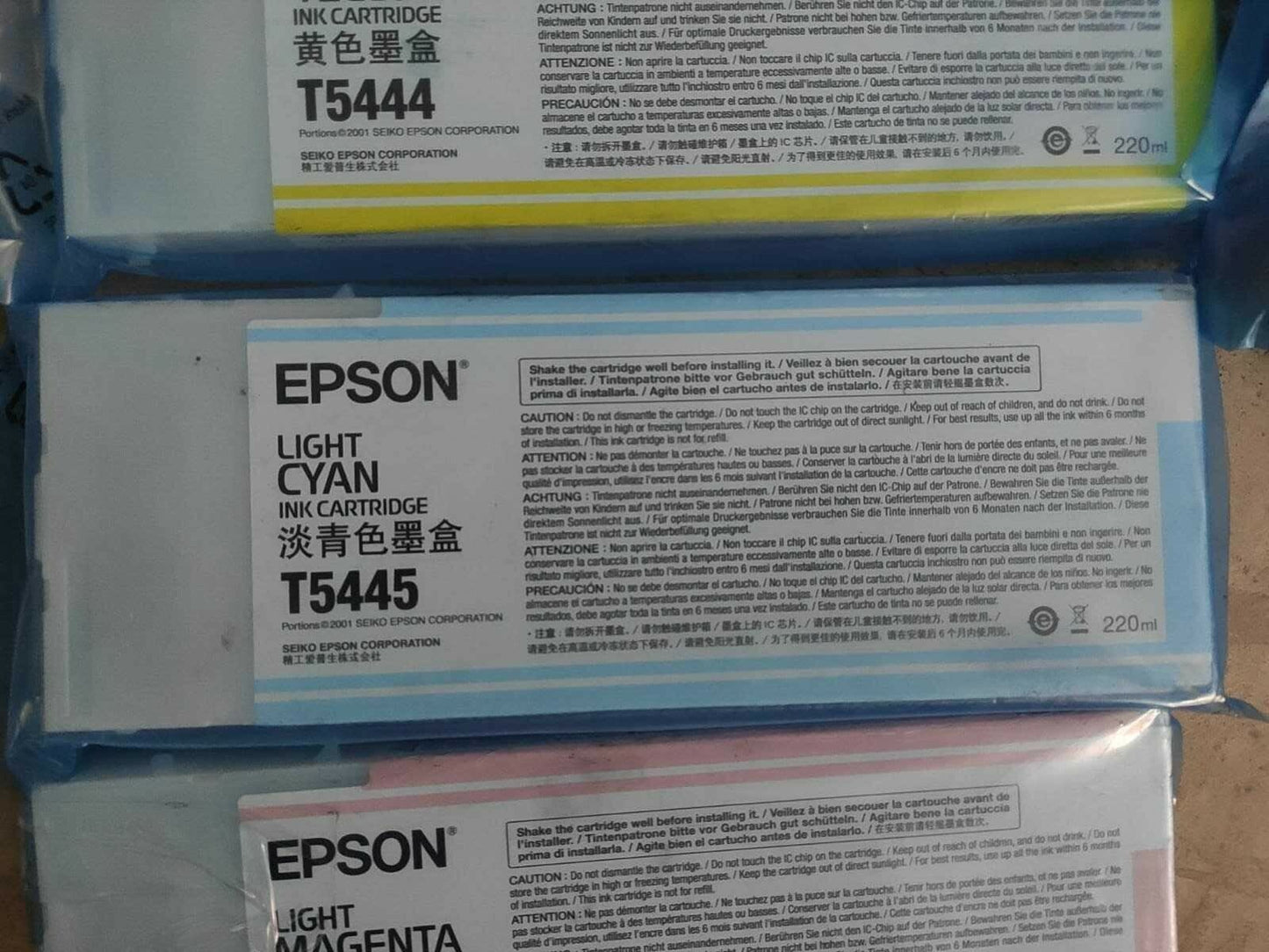 Genuine Epson T5441 T5442 T5443 T5444 T5445 T5446 T5447 T5448 Ink Cartridges lot