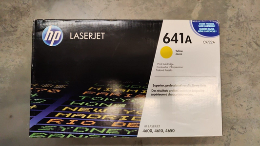 Genuine HP 641A Yellow Toner Cartridge (C9722A) - FREE UK DELIVERY! VAT included