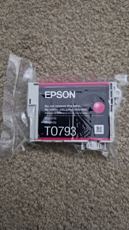 Genuine EPSON T0791 T0792 T0793 T0794 T0795 T0796 Ink Cartridges lot - VAT inc.