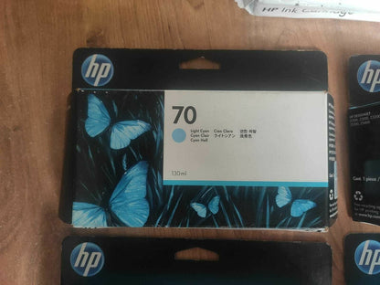 Genuine HP 70 Ink Cartridges (130ml) lot for HP Z2100 Z3100 Z3200 FREE DELIVERY