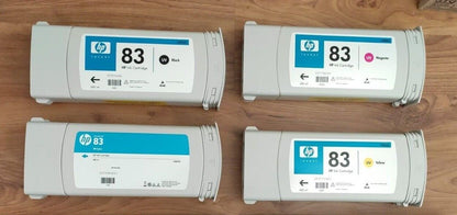 Genuine lot of HP 83 UV Ink Cartridges 680ml - Designjet 5000 - VAT included
