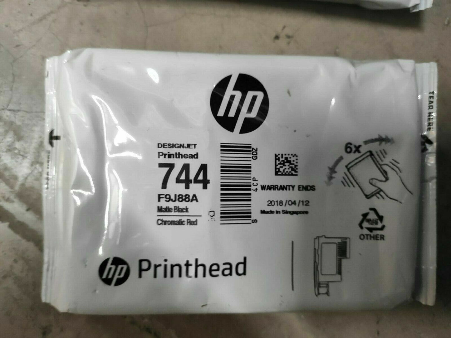 Genuine HP 744 Printheads - F9J86A/F9J87A/F9J88A - Designjet Z2600 Z5600