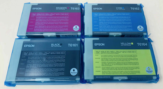 Genuine lot of EPSON T6161 T6162 T6163 T6164 ink cartridges - FREE UK DELIVERY!