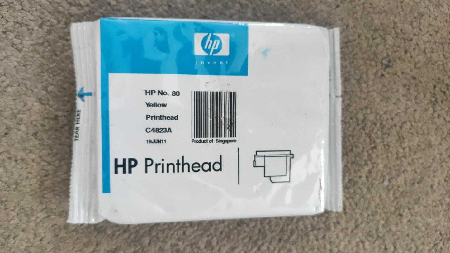 Genuine lot of HP 80 Printheads + Cleaners C4820A/C4821/C4822/C4823A - VAT inc.