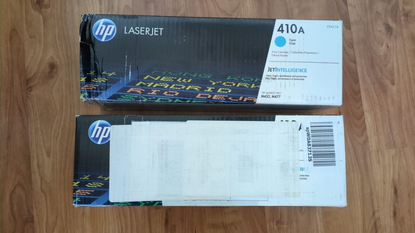 HP 410A Cyan + Yellow LaserJet Toner Cartridge (CF411A CF412A) FREE UK DELIVERY!