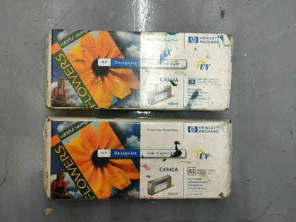 Genuine lot of HP 83 UV Ink Cartridges 680ml - Designjet 5000 - VAT included