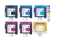 Genuine lot of Canon BCI-1421 ink cartridges for W8200 W8400 - FREE UK DELIVERY!