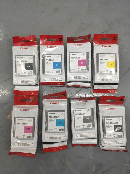 Genuine Canon PFI-106 ink cartridges for iPF6300 iPF6350 iPF6400 iPF6450 lot