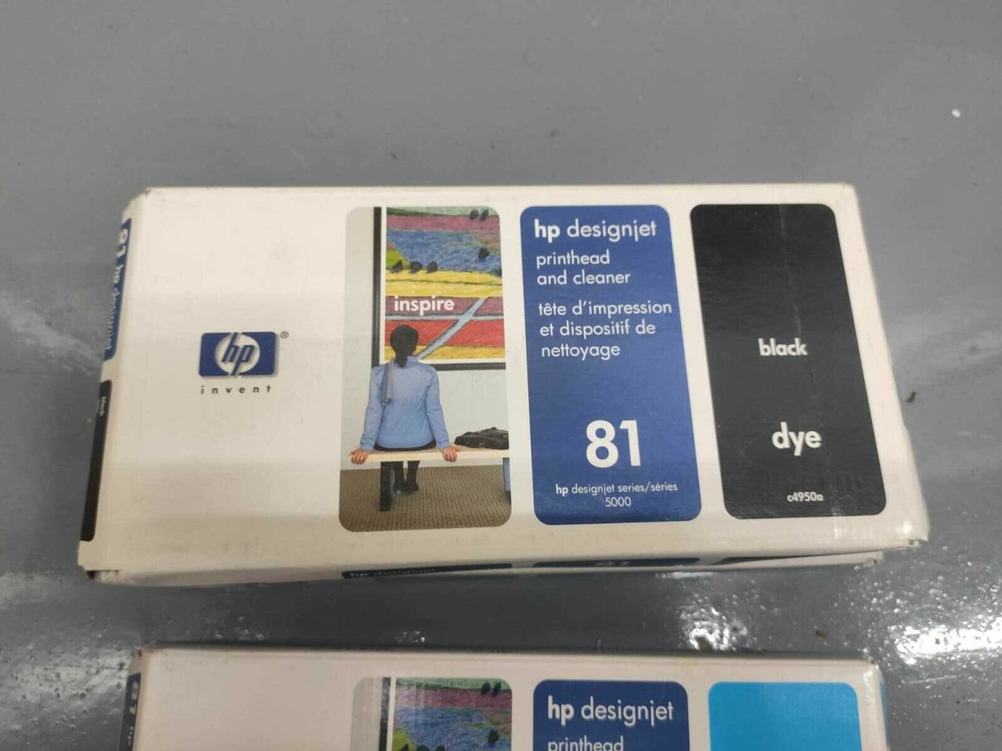 Genuine lot of HP 81 Printhead and Cleaners (C4950-C4955A) - VAT included