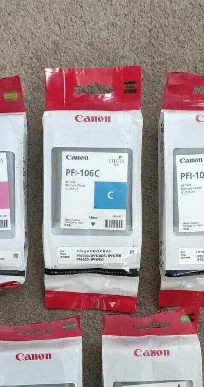 Genuine Canon PFI-106 ink cartridges for iPF6300 iPF6350 iPF6400 iPF6450 lot
