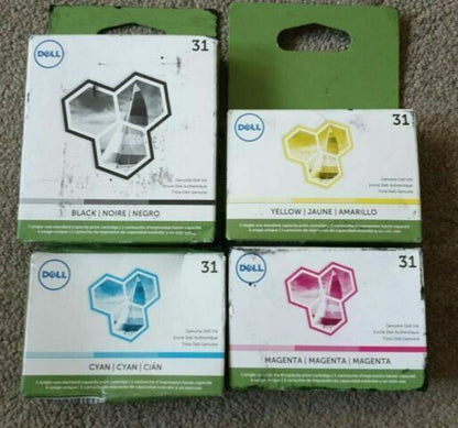 Genuine DELL 31, 33 and 34 Ink Cartridges - FREE UK DELIVERY - VAT included