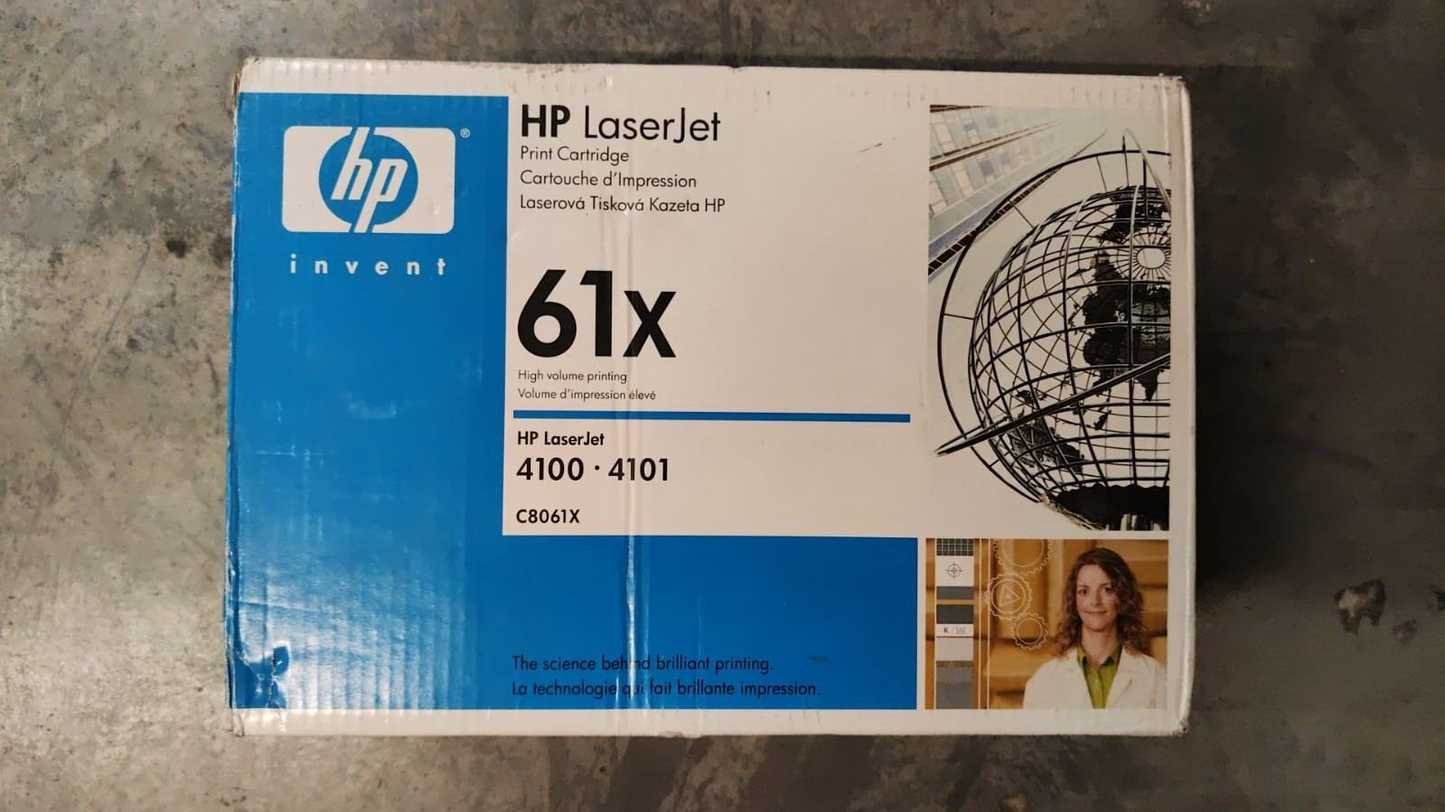 Genuine HP 61X Black Toner Cartridge (C8061X) - FREE UK DELIVERY - VAT included