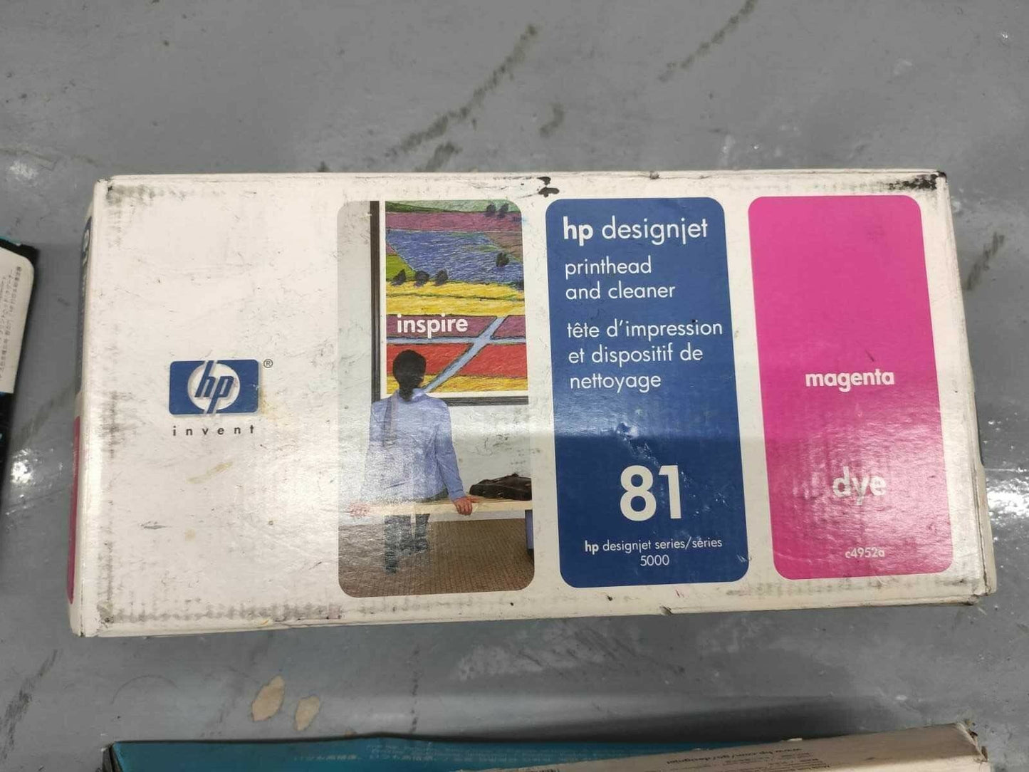 Genuine lot of HP 81 Printhead and Cleaners (C4950-C4955A) - VAT included