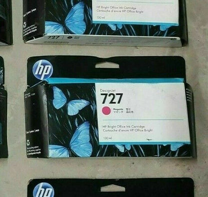 Genuine lot of HP 727 ink cartridges - 130ml for HP DESIGNJET 920 T1500 T2500