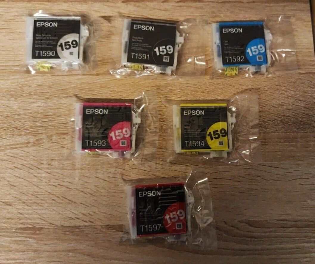 Genuine Epson Ink Cartridges T1590 T1591 T1592 T1593 T1594 T1597 T1598 T1599 Lot