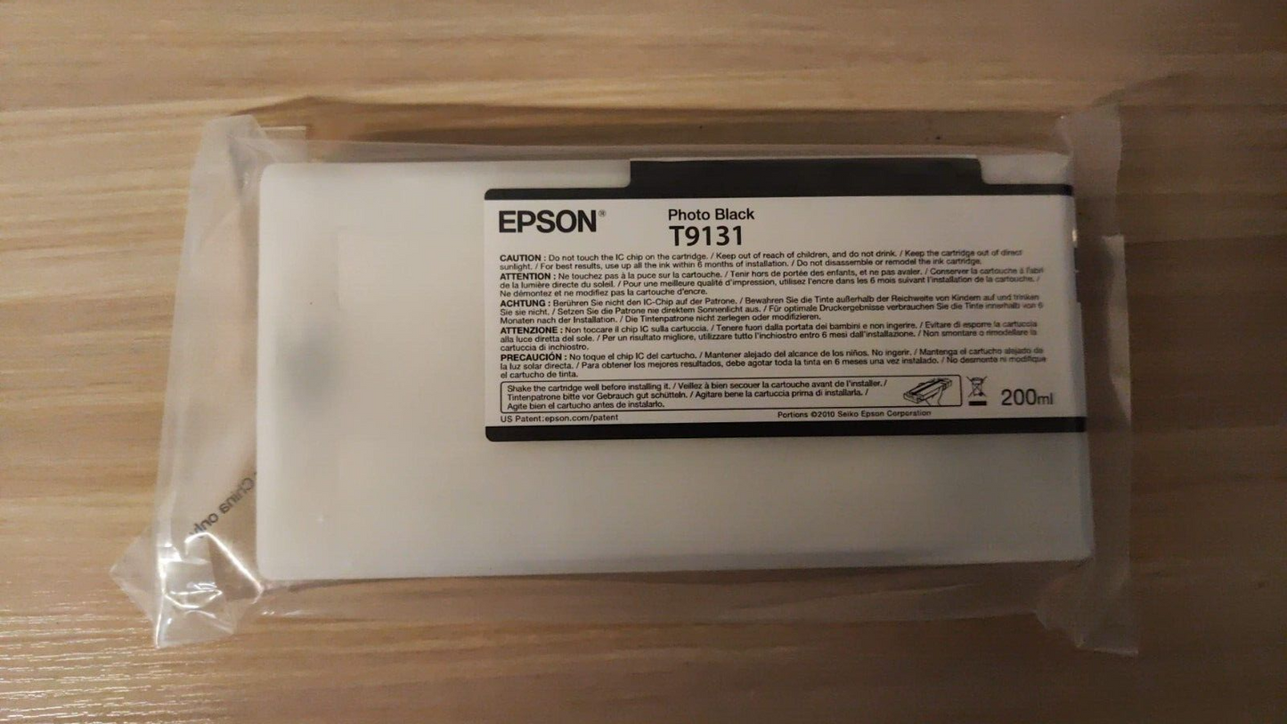 Genuine Epson T9131 Photo BIack ink Cartridge (200ml) FREE UK DELIVERY! VAT inc.