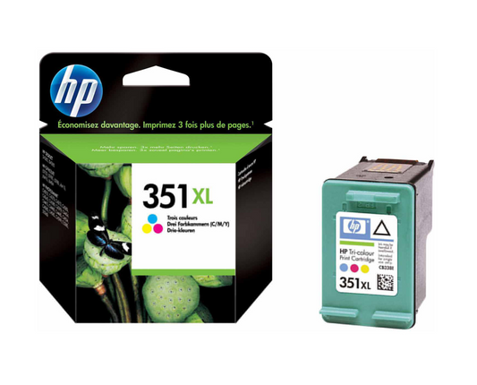 Genuine HP 351XL Tri-Colour Ink Cartridges (CB338E) - FREE UK DELIVERY!