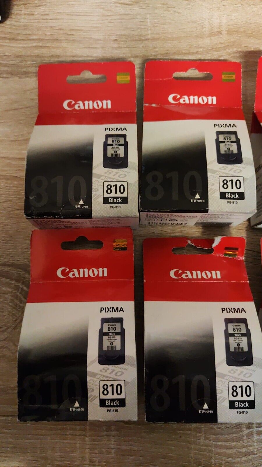 8x Genuine Canon PIXMA PG-810 Black & CL-811 Colour Ink Cartridges
