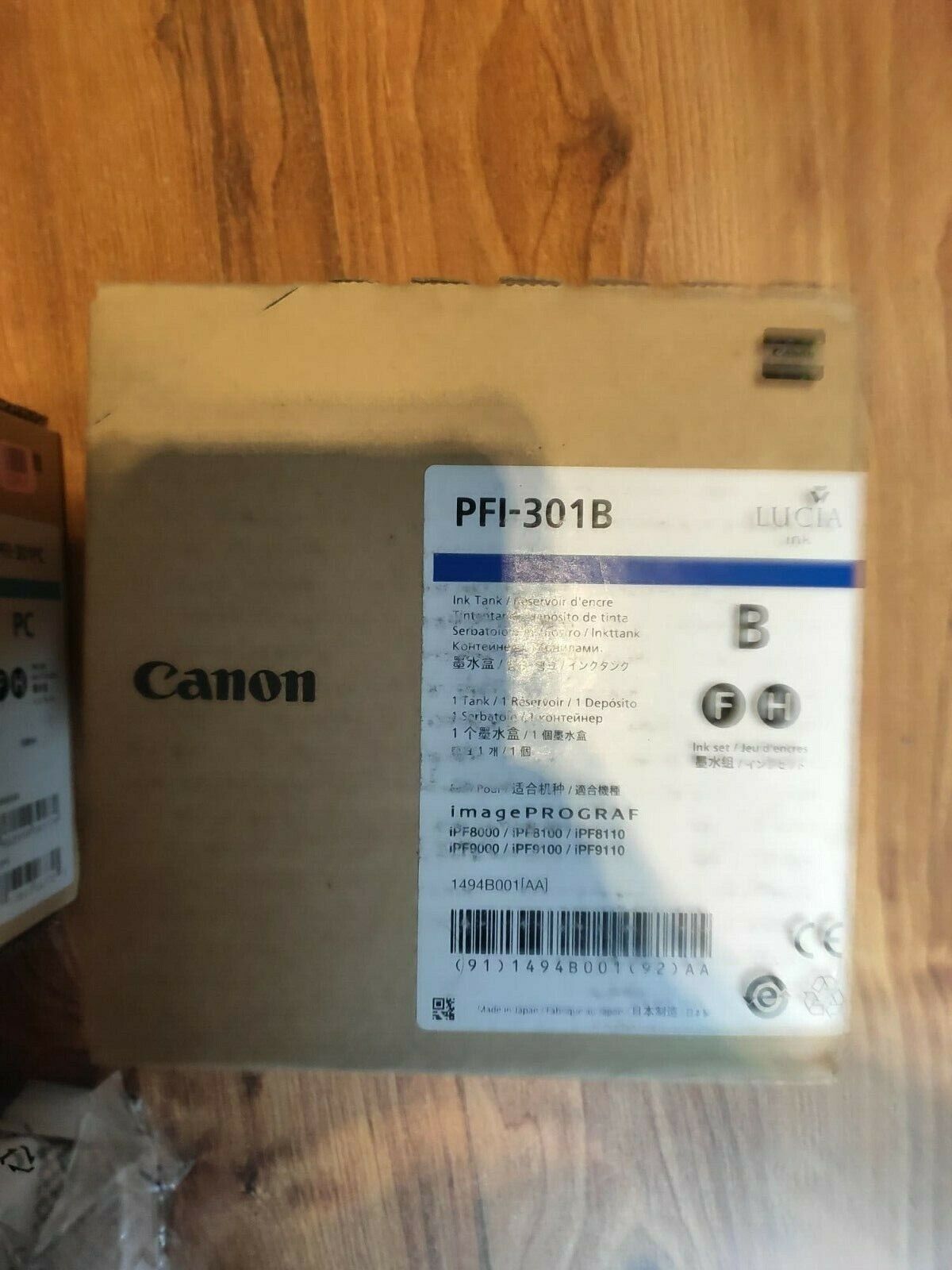 Genuine lot of Canon PFI-301 Ink Cartridges - FREE UK DELIVERY - VAT inc.