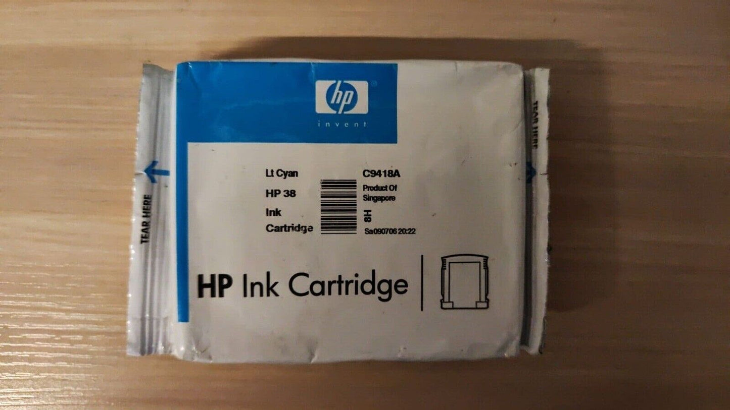 Genuine HP 38 Ink Cartridges (C9412A-C9419A) lot - FREE DELIVERY - VAT included