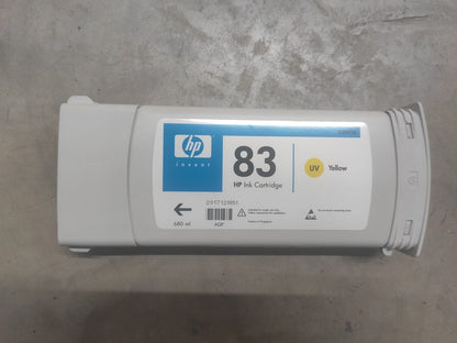 Genuine lot of HP 83 UV Ink Cartridges 680ml - Designjet 5000 - VAT included