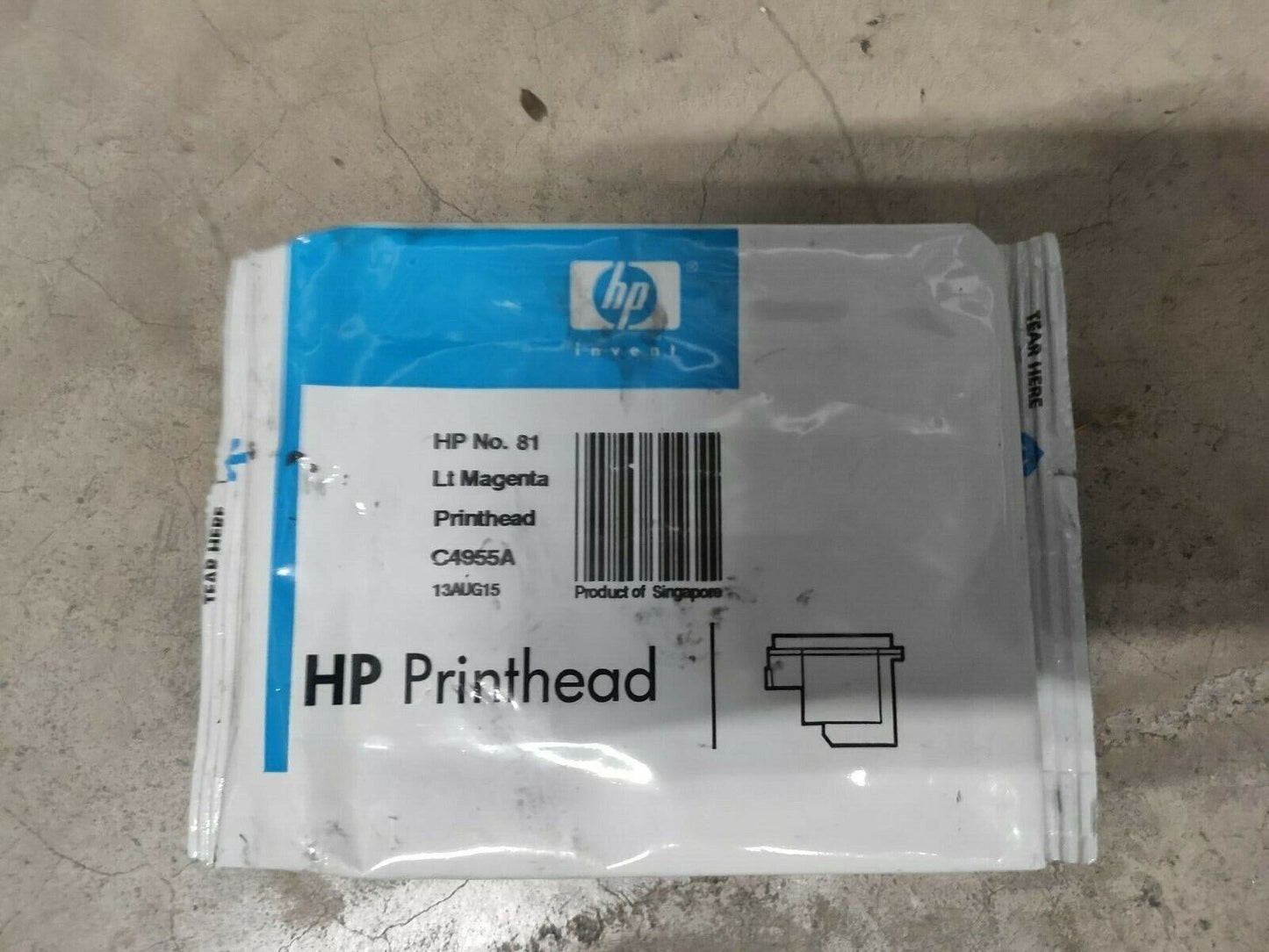 Genuine lot of HP 81 Printhead and Cleaners (C4950-C4955A) - VAT included