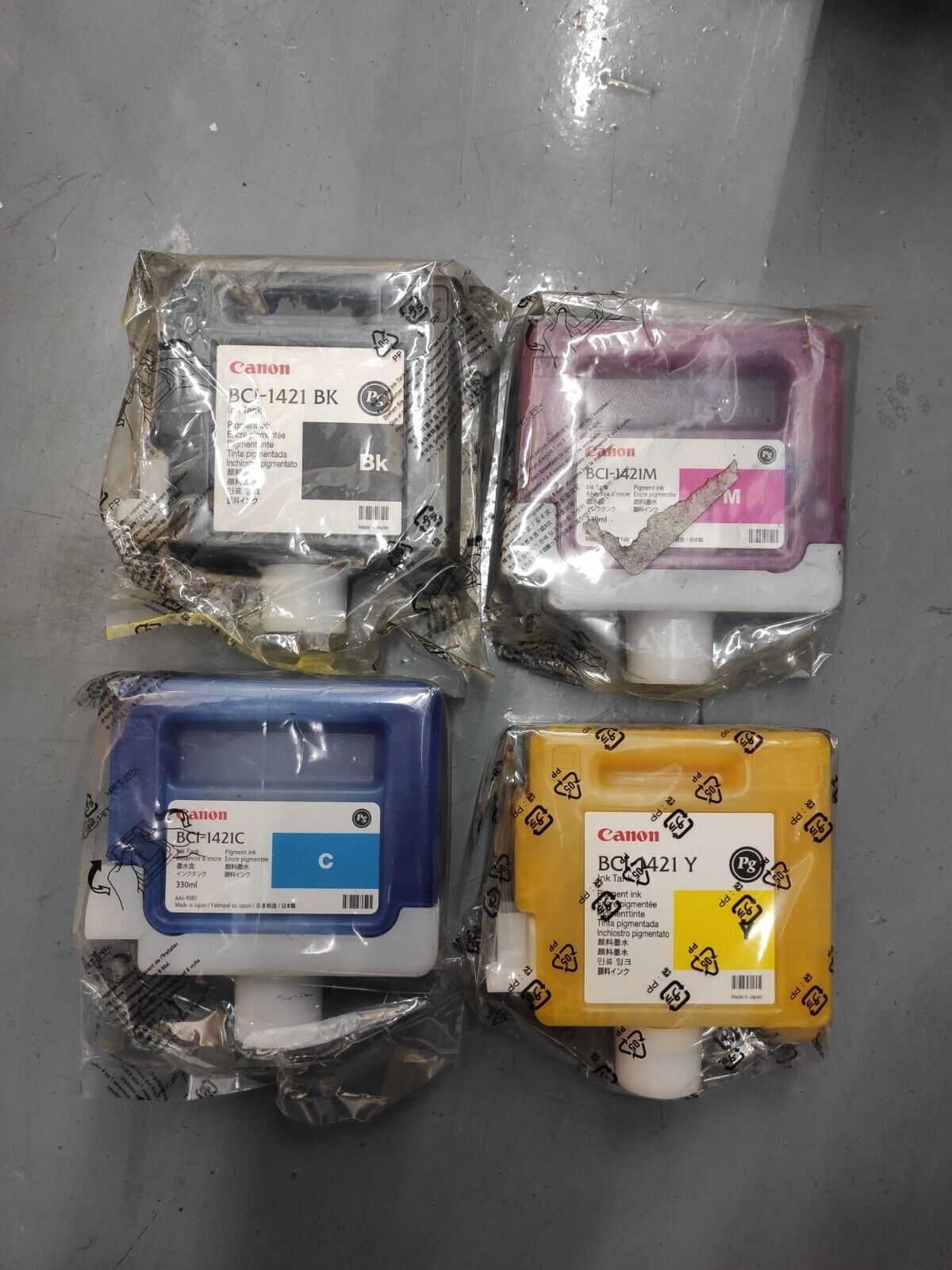 Genuine lot of Canon BCI-1421 ink cartridges for W8200 W8400 - FREE UK DELIVERY!