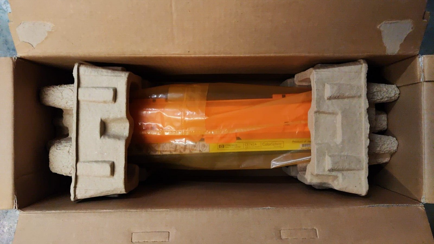 Genuine HP 307A Yellow Toner Cartridge (CE742A) FREE UK DELIVERY! VAT included