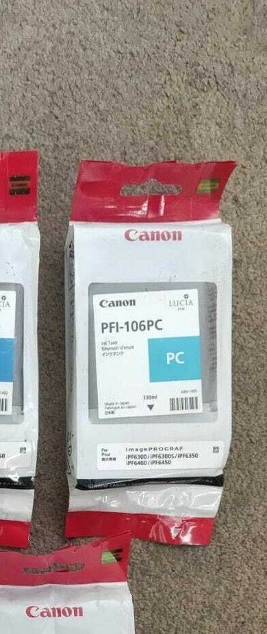 Genuine Canon PFI-106 ink cartridges for iPF6300 iPF6350 iPF6400 iPF6450 lot