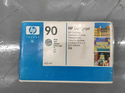 Genuine lot of HP 90 Black Cyan Magenta Yellow inks 400ml DESIGNJET 4000 Series
