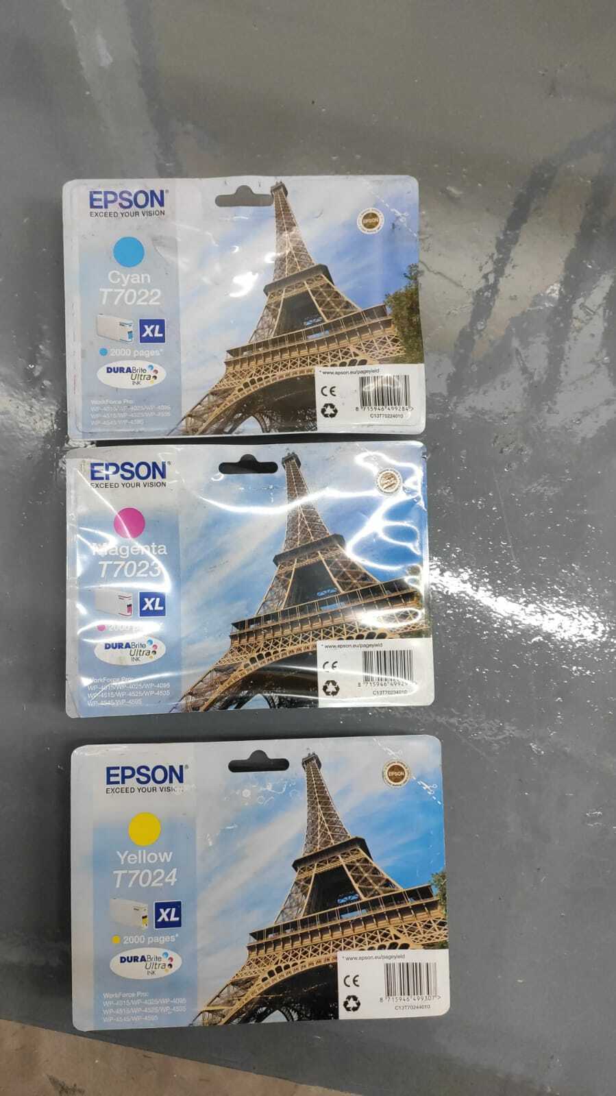 Genuine lot of Epson T7021 T7022 T7023 T7024 Ink Cartridges - FREE UK DELIVERY!