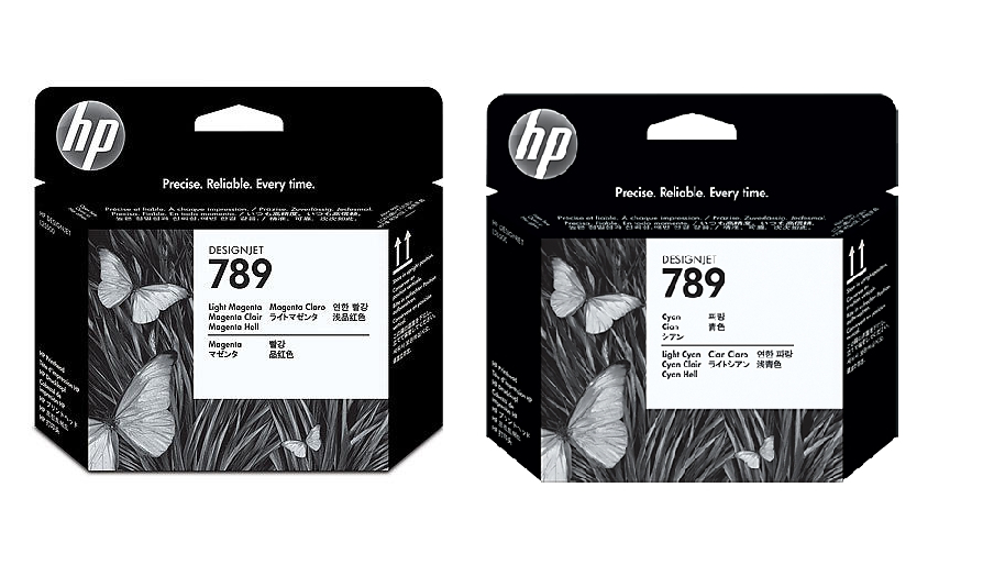 2x Original HP 789 Printheads (CH613A + CH614A) - FREE UK DELIVERY! VAT inc.