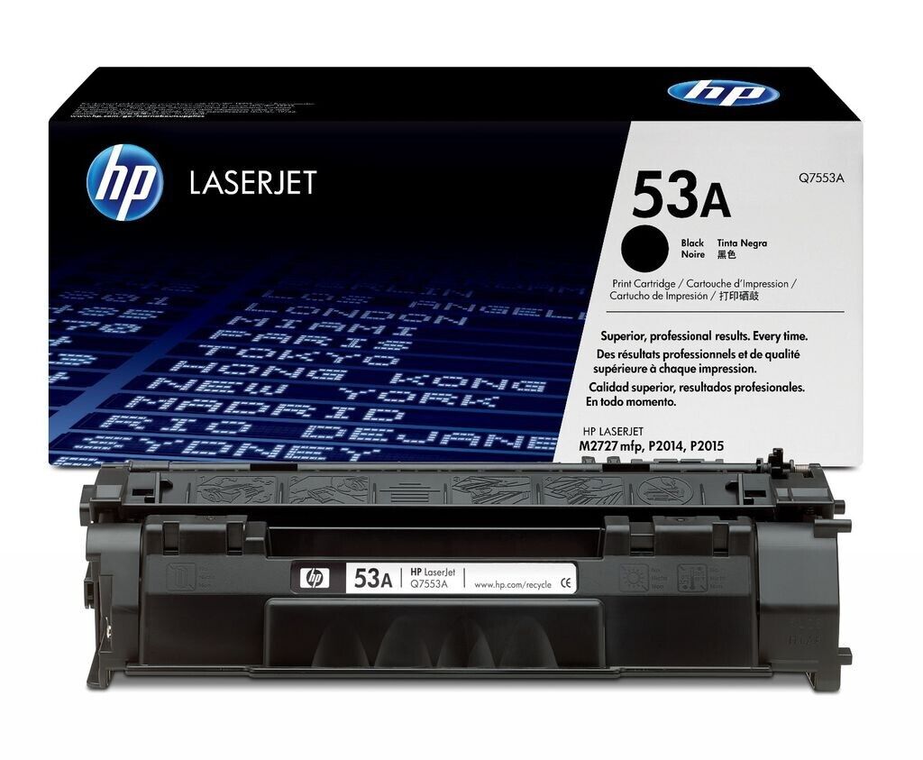 Genuine HP 53A (Q7553A) Black Toner Cartridge - FREE UK DELIVERY! VAT included