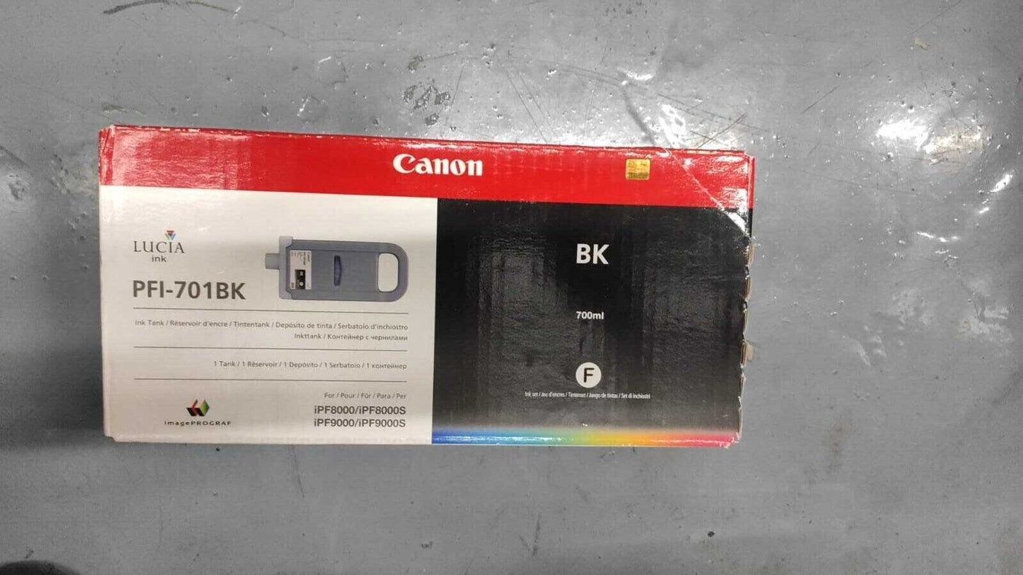 Genuine lot of Canon PFI-701 ink cartridges 700ml - ImagePROGRAF iPF 8000 9000