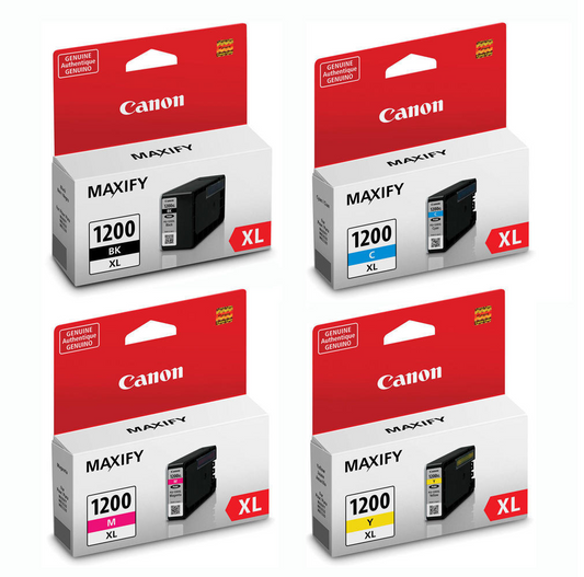 4x Genuine PGI-1200XL Canon Ink Cartridges - FREE UK DELIVERY! VAT included