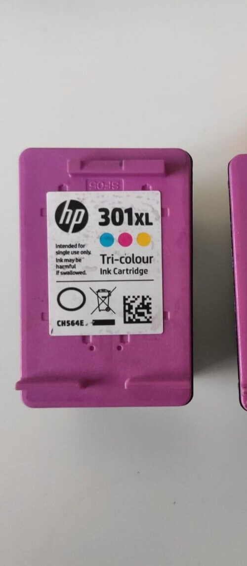 UNBOXED HP 301XL Colour Ink Cartridges (CH564EE) - FREE UK DELIVERY! VAT inc.