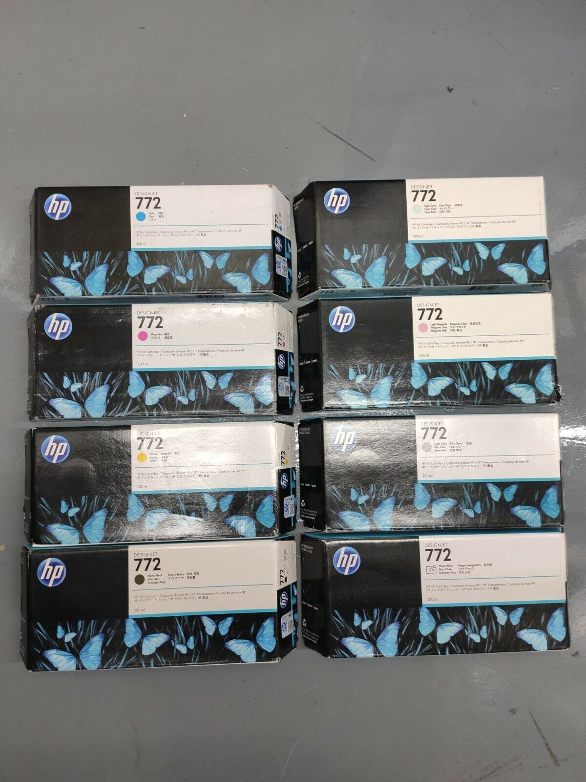 Genuine lot of HP 772 Ink Cartridges (300ml) - FREE UK DELIVERY - VAT included