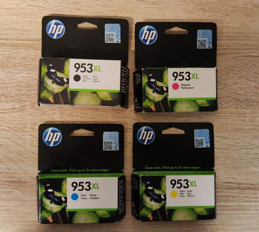 4x Genuine HP 953XL Ink Cartridges - FREE UK DELIVERY! VAT included
