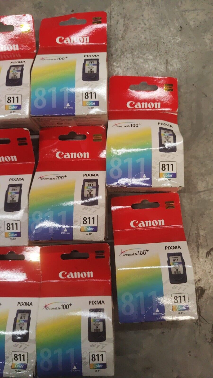 11x Genuine Canon PIXMA CL-811 Colour Ink Cartridges - NEW! Canon 811