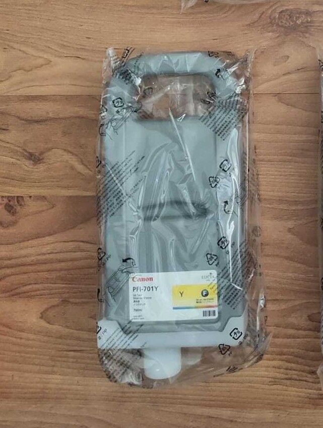 Genuine lot of Canon PFI-701 ink cartridges 700ml - ImagePROGRAF iPF 8000 9000