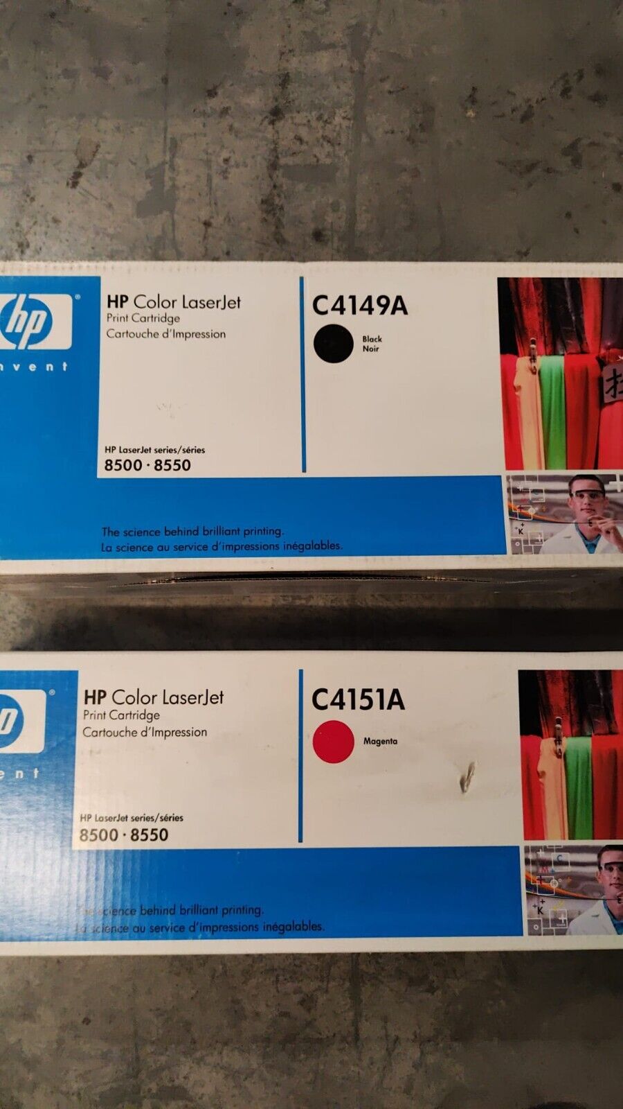 Genuine C4149A Black + C4151A Magenta Toner Cartridges - FREE UK DELIVERY - VAT