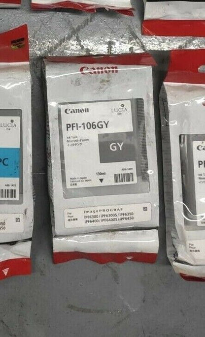 Genuine Canon PFI-106 ink cartridges for iPF6300 iPF6350 iPF6400 iPF6450 lot