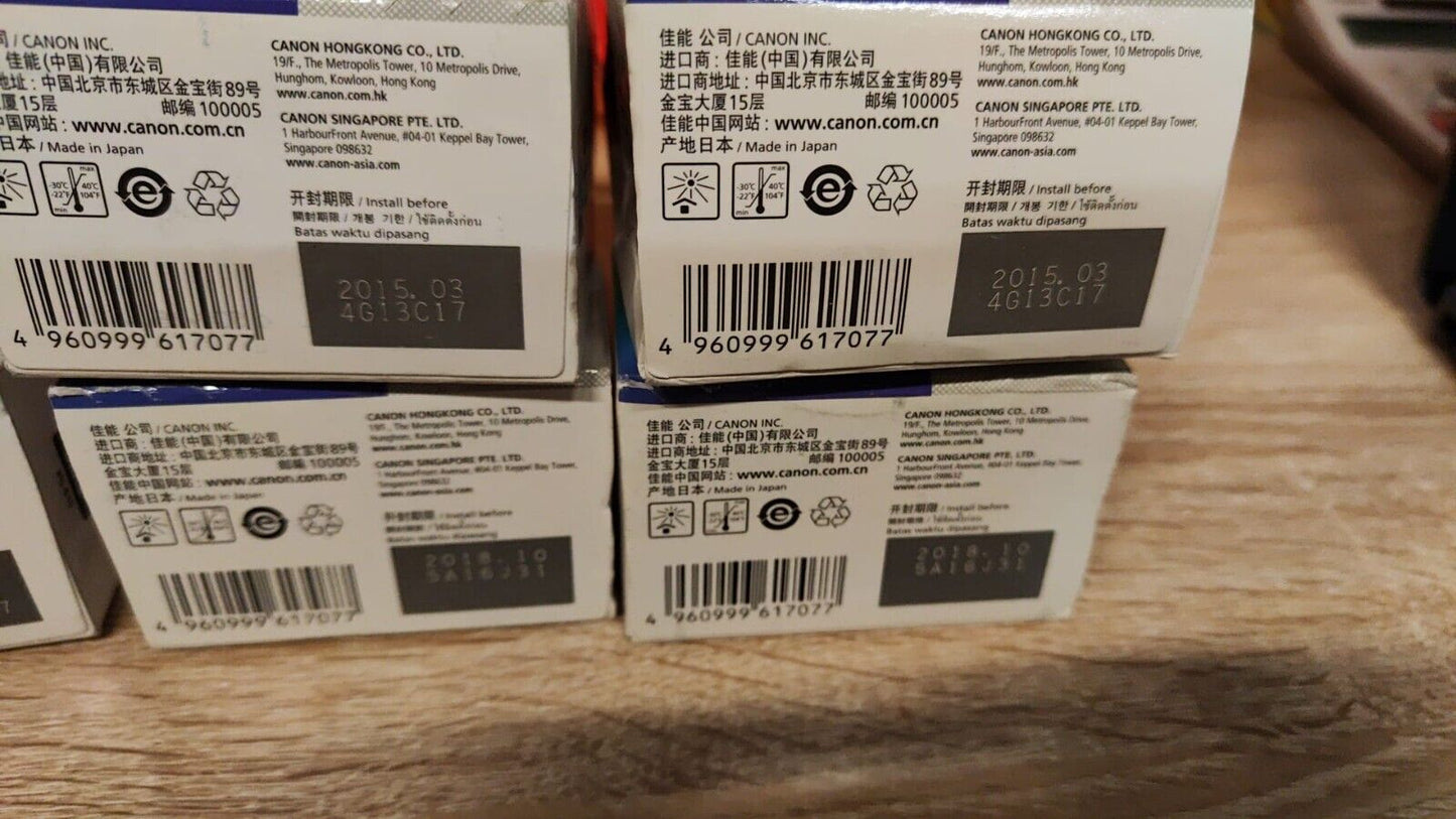 8x Genuine Canon PIXMA PG-810 Black & CL-811 Colour Ink Cartridges