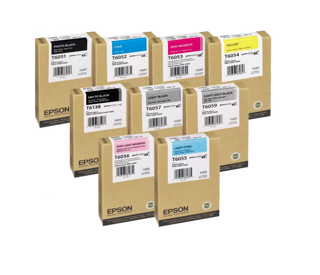 Genuine Epson T6051 T6053 T6054 T605C T6056 ink cartridges - FREE UK DELIVERY!