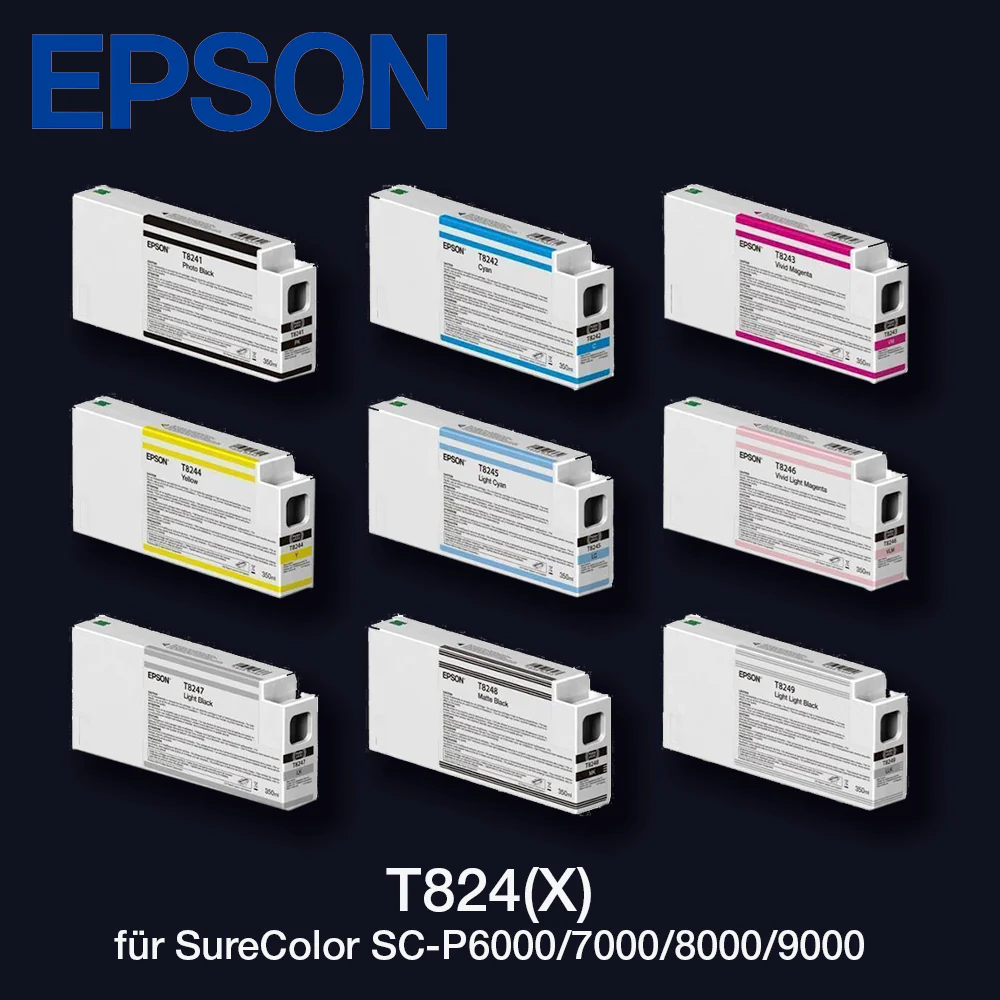 Genuine Epson T8241 T8242 T8243 T8244 T8245 T8246 T8247 T8248 T8249 T824A/B ink