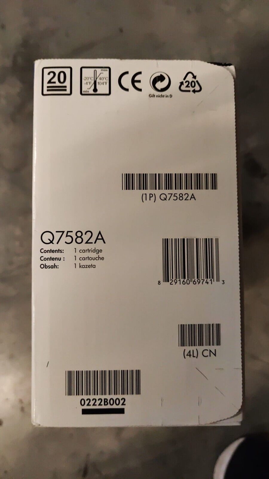 Genuine HP 503A Yellow Toner Cartridge (Q7582A) - FREE UK DELIVERY! VAT included